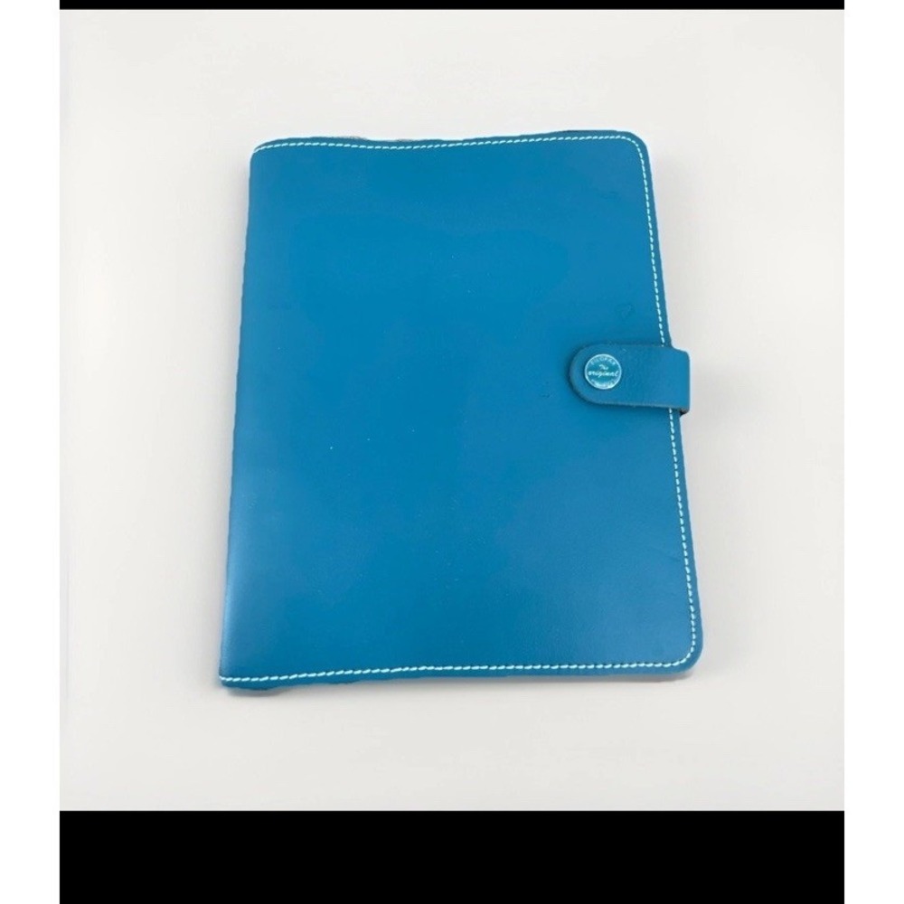 Filofax The Original A5 Leather Planner Organizer Teal Ring‎ Binder Agenda